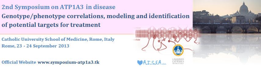 All the info available on the Official Website of the Second Symposium on ATP1A3 in disease