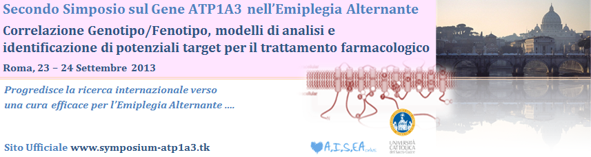 Tutte le informazioni disponibili sul sito ufficiale del Secondo Simposio sul Gene ATP1A3